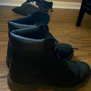 black timb boots